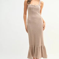 MABLE Ruffled Hem Sleeveless Crochet Knit Midi Dress-Dresses-Trendsi-[option4]-[option5]-[option6]-[option7]-[option8]-Shop-Boutique-Clothing-for-Women-Online
