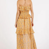 Mittoshop Ruffled Smocked Floral Halter Neck Maxi Dress-Dresses-Trendsi-[option4]-[option5]-[option6]-[option7]-[option8]-Shop-Boutique-Clothing-for-Women-Online