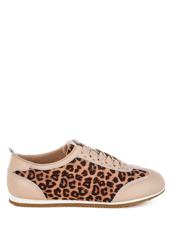 Narati Leopard Print Real Leather Sneakers-Rag Company-[option4]-[option5]-[option6]-[option7]-[option8]-Shop-Boutique-Clothing-for-Women-Online