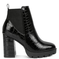 Foxy Faux Leather Croc Chelsea Boots-Rag Company-[option4]-[option5]-[option6]-[option7]-[option8]-Shop-Boutique-Clothing-for-Women-Online
