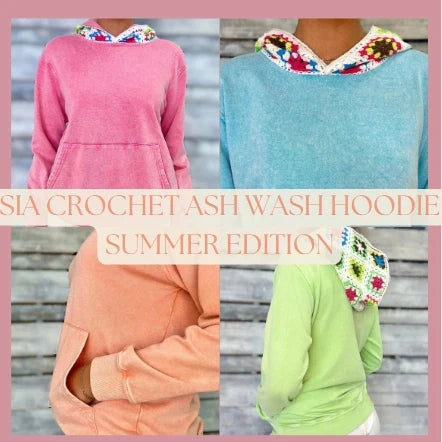 Sia Acid Wash Crochet Hoodie-Womens-Ave Shops-[option4]-[option5]-[option6]-[option7]-[option8]-Shop-Boutique-Clothing-for-Women-Online