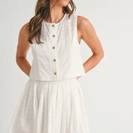 MABLE Eyelet Lace Top and Mini Skirt Set-Sets-Trendsi-[option4]-[option5]-[option6]-[option7]-[option8]-Shop-Boutique-Clothing-for-Women-Online