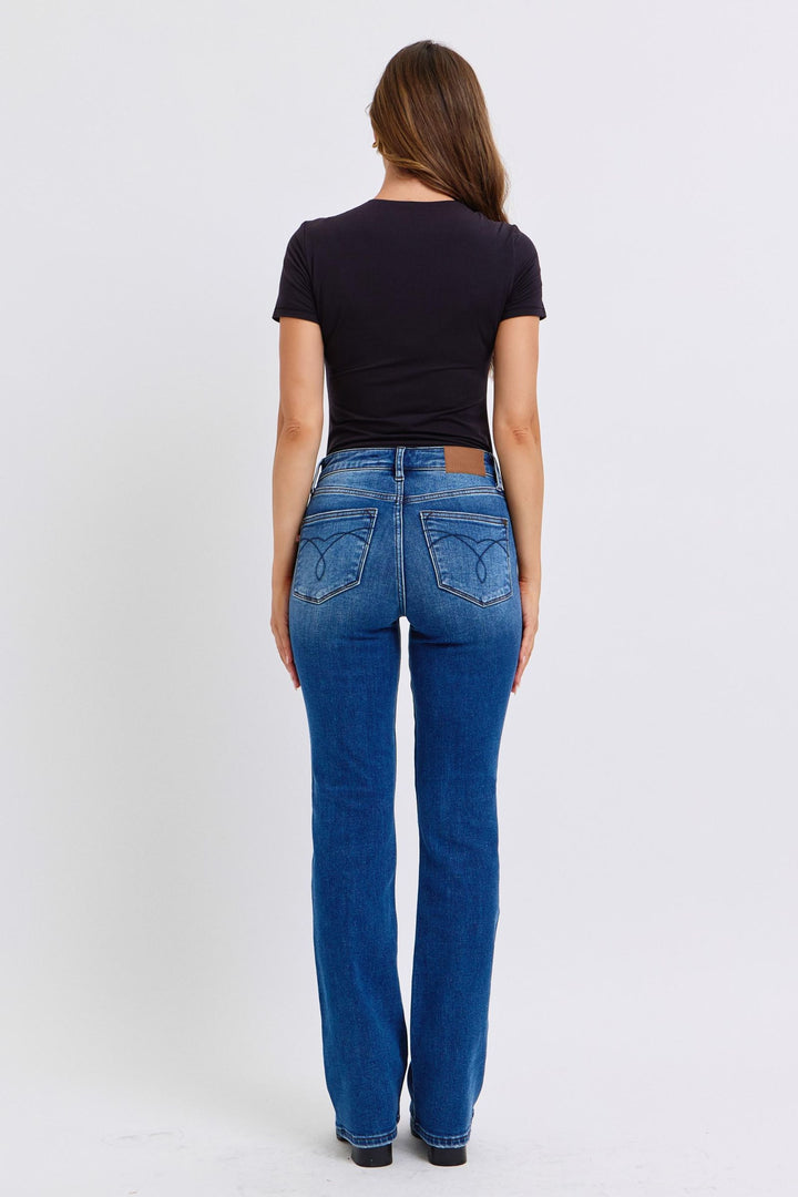 Judy Blue Mid-Rise Bootcut Jeans with Thermal Lining-Trendsi-[option4]-[option5]-[option6]-[option7]-[option8]-Shop-Boutique-Clothing-for-Women-Online