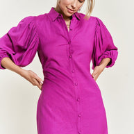 SOLID BUTTON DOWN DRESS PLUS SIZE-Jade By Jane-[option4]-[option5]-[option6]-[option7]-[option8]-Shop-Boutique-Clothing-for-Women-Online