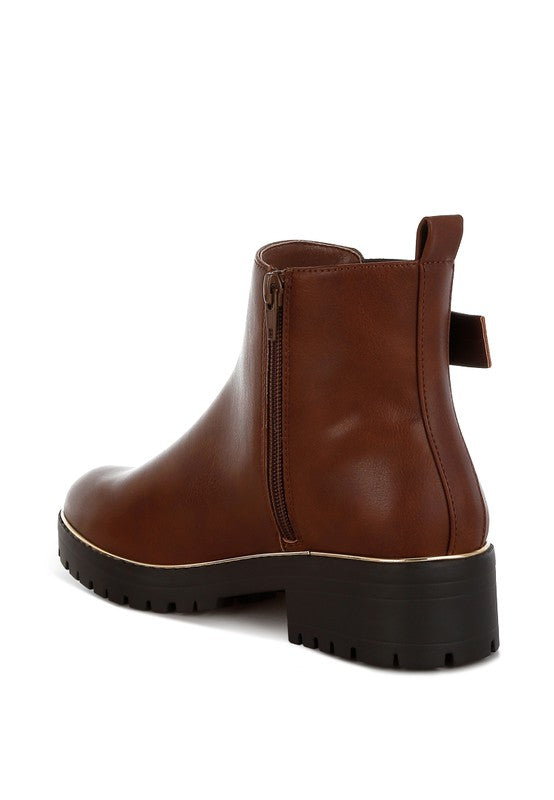 Antorin Chunky Buckle Detail Ankle Boots-Rag Company-[option4]-[option5]-[option6]-[option7]-[option8]-Shop-Boutique-Clothing-for-Women-Online