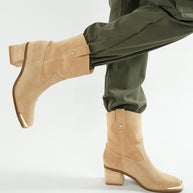 Emberly Suede Square Toe Ankle Boots-Rag Company-[option4]-[option5]-[option6]-[option7]-[option8]-Shop-Boutique-Clothing-for-Women-Online