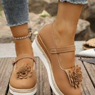 Flower Embellished Mary Jane Loafers-loafers-Trendsi-[option4]-[option5]-[option6]-[option7]-[option8]-Shop-Boutique-Clothing-for-Women-Online