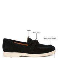 Nautica Genuine Suede Knot Detailed Loafers-Rag Company-[option4]-[option5]-[option6]-[option7]-[option8]-Shop-Boutique-Clothing-for-Women-Online