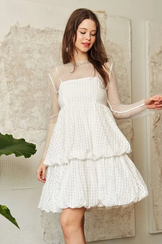 Davi & Dani Checker Print Side Pockets Textured Mini Dress-Dresses-Trendsi-[option4]-[option5]-[option6]-[option7]-[option8]-Shop-Boutique-Clothing-for-Women-Online