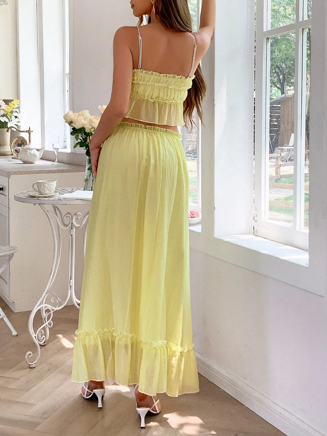 Frill Square Neck Cami and Skirt Set-outfit-Trendsi-[option4]-[option5]-[option6]-[option7]-[option8]-Shop-Boutique-Clothing-for-Women-Online