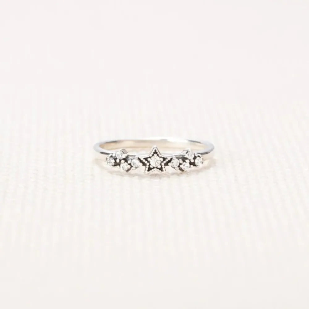 925 Sterling Silver Star Ring-RINGS-Trendsi-[option4]-[option5]-[option6]-[option7]-[option8]-Shop-Boutique-Clothing-for-Women-Online
