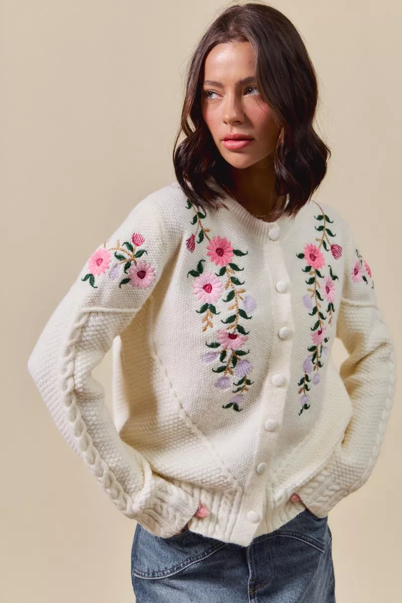 SO ME Floral Embroidered Coquette Sweater Cardigan-Cardigan-Trendsi-[option4]-[option5]-[option6]-[option7]-[option8]-Shop-Boutique-Clothing-for-Women-Online