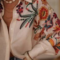 Floral Button Up Long Sleeve Shirt-Tops-Trendsi-[option4]-[option5]-[option6]-[option7]-[option8]-Shop-Boutique-Clothing-for-Women-Online