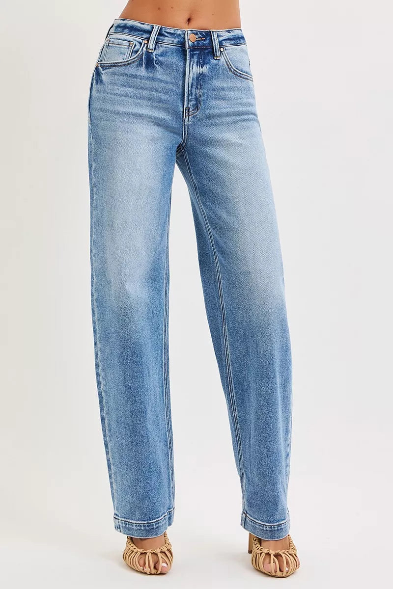 RISEN High Rise Wide Baggy Jeans-Jeans-Trendsi-MEDIUM-0-[option4]-[option5]-[option6]-[option7]-[option8]-Shop-Boutique-Clothing-for-Women-Online