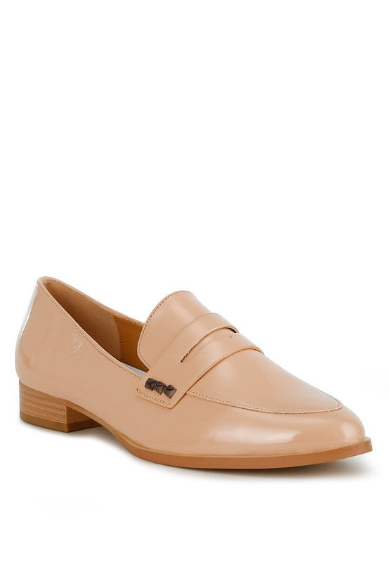 Noshiya Patent Pleather Penny Loafers-Rag Company-[option4]-[option5]-[option6]-[option7]-[option8]-Shop-Boutique-Clothing-for-Women-Online