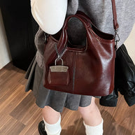 Leather Crossbody Bag with Charm-handbag-Trendsi-[option4]-[option5]-[option6]-[option7]-[option8]-Shop-Boutique-Clothing-for-Women-Online