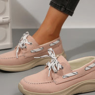 Lace Up Round Toe Sneakers-Sneakers-Trendsi-[option4]-[option5]-[option6]-[option7]-[option8]-Shop-Boutique-Clothing-for-Women-Online