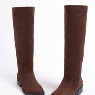 Chiru Round Toe Microfiber Calf Boots-Rag Company-[option4]-[option5]-[option6]-[option7]-[option8]-Shop-Boutique-Clothing-for-Women-Online