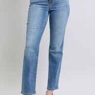 Judy Blue Vintage Wash Thermal Straight Jeans-Trendsi-Medium-0(24)-[option4]-[option5]-[option6]-[option7]-[option8]-Shop-Boutique-Clothing-for-Women-Online