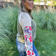 Aston Patchwork Blouse in Four Colors-Womens-Ave Shops-[option4]-[option5]-[option6]-[option7]-[option8]-Shop-Boutique-Clothing-for-Women-Online