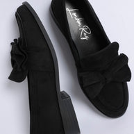 Havisham Bow Accent Heeled Loafers-Rag Company-[option4]-[option5]-[option6]-[option7]-[option8]-Shop-Boutique-Clothing-for-Women-Online