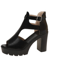 Cutout Block Heels Sandals-Shoes-Trendsi-[option4]-[option5]-[option6]-[option7]-[option8]-Shop-Boutique-Clothing-for-Women-Online