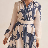 Printed Long Sleeve Shirt Dress-Dresses-Trendsi-[option4]-[option5]-[option6]-[option7]-[option8]-Shop-Boutique-Clothing-for-Women-Online