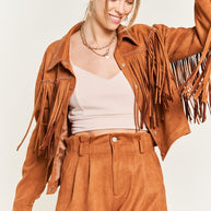 Suede studded fringe jacket PLUS SIZE-Jade By Jane-[option4]-[option5]-[option6]-[option7]-[option8]-Shop-Boutique-Clothing-for-Women-Online