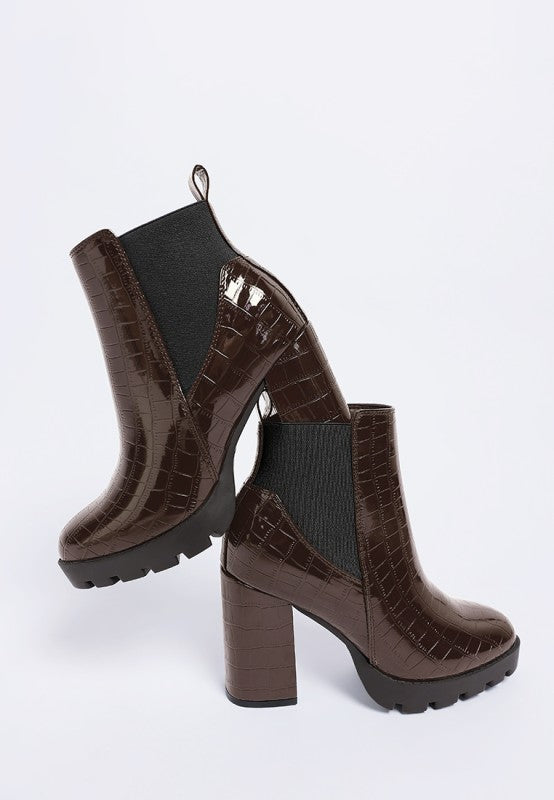 Foxy Faux Leather Croc Chelsea Boots-Rag Company-[option4]-[option5]-[option6]-[option7]-[option8]-Shop-Boutique-Clothing-for-Women-Online