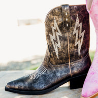 Bowie Metallic Boot in Black-Shoes-Ave Shops-[option4]-[option5]-[option6]-[option7]-[option8]-Shop-Boutique-Clothing-for-Women-Online