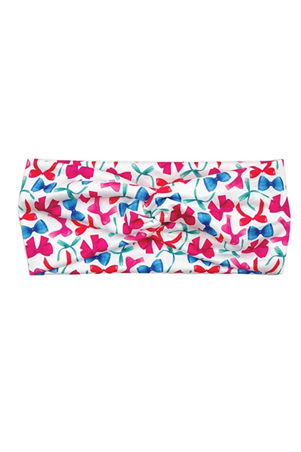 Red & Blue Valentine Bow Print Twist Headband-accessor-Jane Claire-One Size Fits All-[option4]-[option5]-[option6]-[option7]-[option8]-Shop-Boutique-Clothing-for-Women-Online