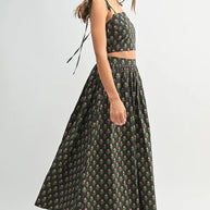 MABLE Floral Crop Top and Skirt Set-sets-Trendsi-[option4]-[option5]-[option6]-[option7]-[option8]-Shop-Boutique-Clothing-for-Women-Online
