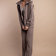 Rae Mode Modal Poly Full Zip Jacket in Mocha-Womens-Ave Shops-[option4]-[option5]-[option6]-[option7]-[option8]-Shop-Boutique-Clothing-for-Women-Online