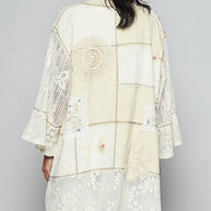 POL Double Gauze and Lace Mix Cardigan with Embroidered Detail-Cardigan-Trendsi-[option4]-[option5]-[option6]-[option7]-[option8]-Shop-Boutique-Clothing-for-Women-Online