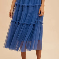 Annie Wear Tulle Tiered Midi Skirt-Skirts-Trendsi-[option4]-[option5]-[option6]-[option7]-[option8]-Shop-Boutique-Clothing-for-Women-Online