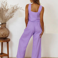 Square Neck Sleeveless Top and Pants Set-Sets-Trendsi-[option4]-[option5]-[option6]-[option7]-[option8]-Shop-Boutique-Clothing-for-Women-Online