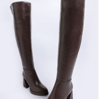 Nenana Faux Leather Knee-High Boots-Rag Company-[option4]-[option5]-[option6]-[option7]-[option8]-Shop-Boutique-Clothing-for-Women-Online