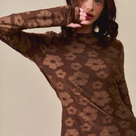 SO ME Stretched Jacquard Casual Tops with Thumb Opening-Blouses-Trendsi-[option4]-[option5]-[option6]-[option7]-[option8]-Shop-Boutique-Clothing-for-Women-Online