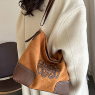 Suede Patch Adjustable Strap Tote Bag-Bags-Trendsi-[option4]-[option5]-[option6]-[option7]-[option8]-Shop-Boutique-Clothing-for-Women-Online