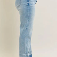 Judy Blue Release Hem Wide Leg Jeans-Trendsi-[option4]-[option5]-[option6]-[option7]-[option8]-Shop-Boutique-Clothing-for-Women-Online