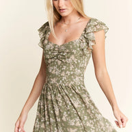 Jade By Jane Ruffle Sleeve Tiered Maxi Dress-Dresses-Trendsi-[option4]-[option5]-[option6]-[option7]-[option8]-Shop-Boutique-Clothing-for-Women-Online