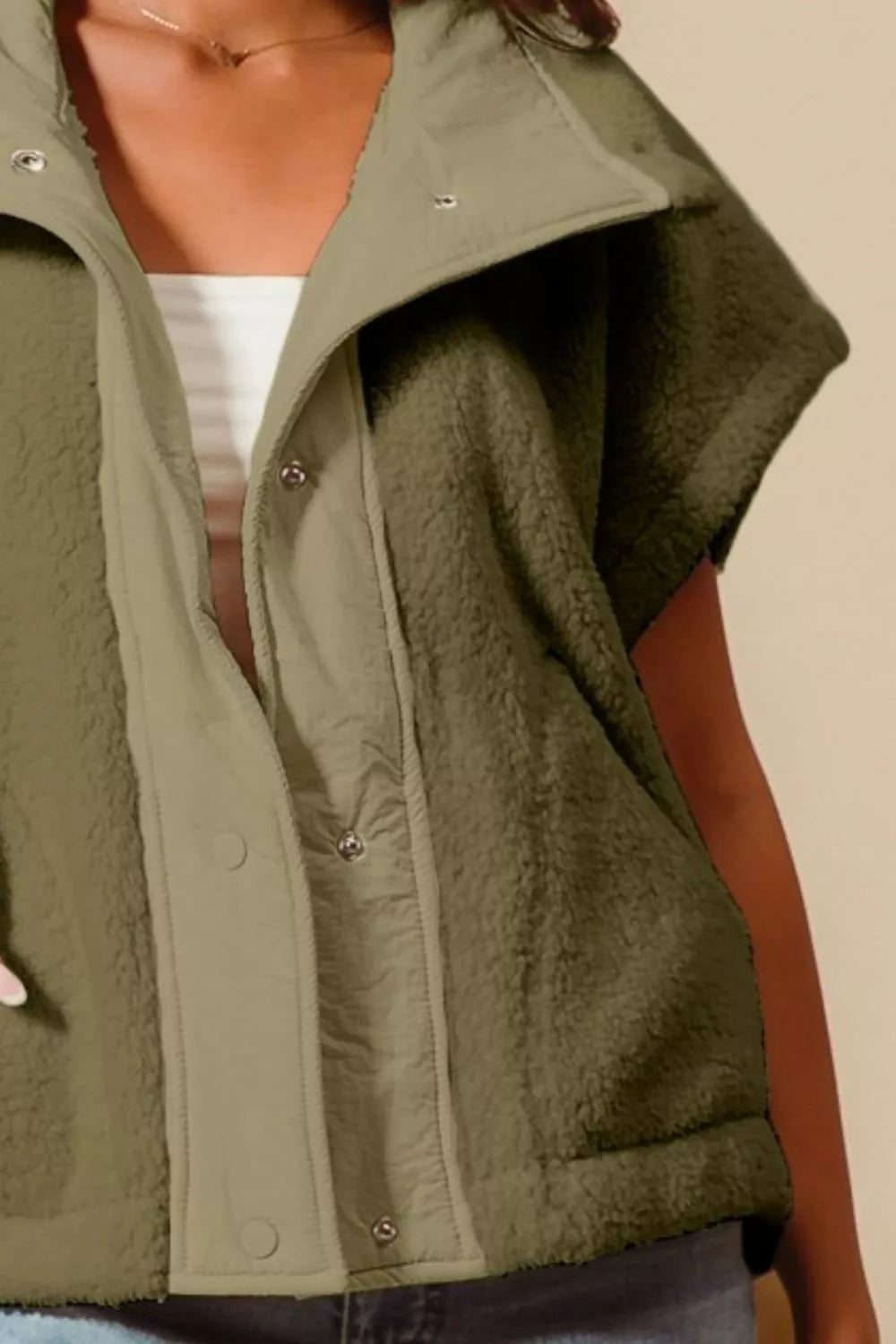 SO ME Over Sized Soft Sherpa Fur Sleeveless Vest Jacket-Vest-Trendsi-[option4]-[option5]-[option6]-[option7]-[option8]-Shop-Boutique-Clothing-for-Women-Online