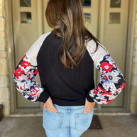 Aston Patchwork Blouse in Four Colors-Womens-Ave Shops-[option4]-[option5]-[option6]-[option7]-[option8]-Shop-Boutique-Clothing-for-Women-Online