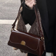 Golden Clasp Shoulder Bag-hand bag-Trendsi-[option4]-[option5]-[option6]-[option7]-[option8]-Shop-Boutique-Clothing-for-Women-Online