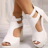 Cutout Block Heels Sandals-Shoes-Trendsi-[option4]-[option5]-[option6]-[option7]-[option8]-Shop-Boutique-Clothing-for-Women-Online
