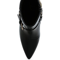 Nicene Harness Detail Stiletto Boots-Rag Company-[option4]-[option5]-[option6]-[option7]-[option8]-Shop-Boutique-Clothing-for-Women-Online