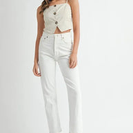 MABLE Linen Mix Button Down Tank Top-Tank Tops & Camis-Trendsi-[option4]-[option5]-[option6]-[option7]-[option8]-Shop-Boutique-Clothing-for-Women-Online