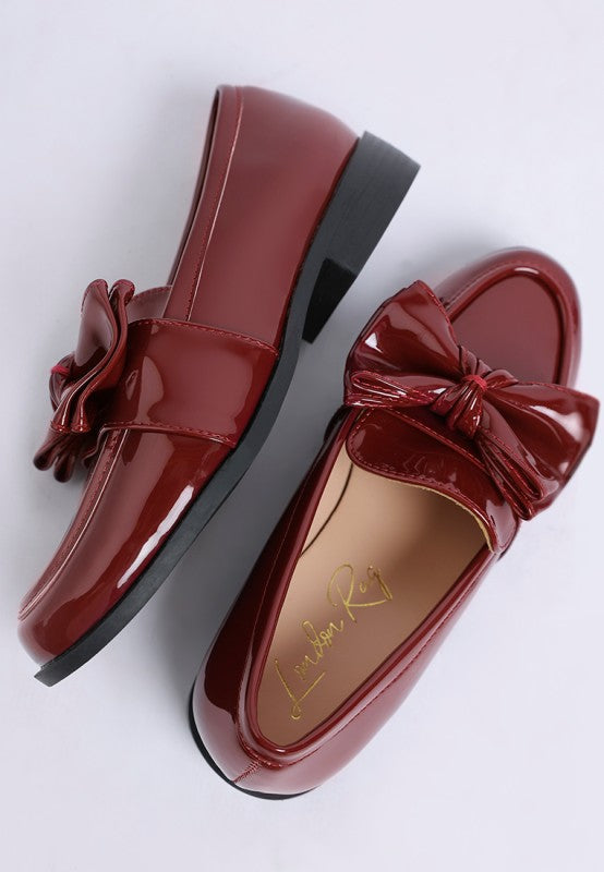 Araminta Classic Chunky Bow Loafers-Rag Company-[option4]-[option5]-[option6]-[option7]-[option8]-Shop-Boutique-Clothing-for-Women-Online