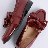 Araminta Classic Chunky Bow Loafers-Rag Company-[option4]-[option5]-[option6]-[option7]-[option8]-Shop-Boutique-Clothing-for-Women-Online