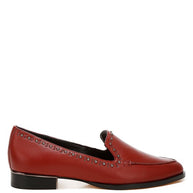 Wolferton Delicate Stud Detail Leather Loafers-Rag Company-[option4]-[option5]-[option6]-[option7]-[option8]-Shop-Boutique-Clothing-for-Women-Online